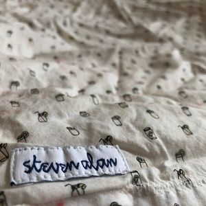 White Handkerchief, Mason Jar Cocktail Print